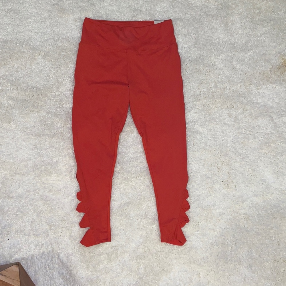 7/8 red leggings
